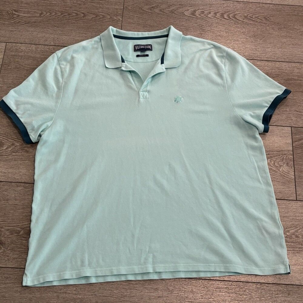 Vilebrequin Turtle Polo Shirt 4XL Comfort Fit Preppy Classic Golf‎ Green
